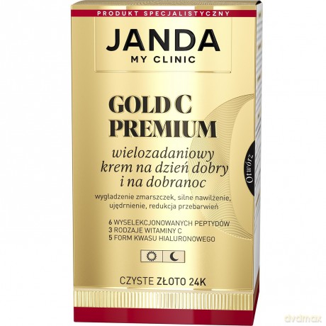 JANDA MY CLINIC Gold C Premium Wielozadaniowy Krem na dzień dobry i na dobranoc - czyste złoto 24K 50ml