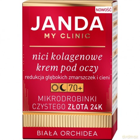 JANDA MY CLINIC Nici Kolagenowe Krem pod oczy na dzień i noc 70+ 15ml