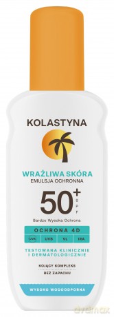 KOLASTYNA Emulsja do opalania w sprayu - do skóry wrażliwej SPF50+ 150ml
