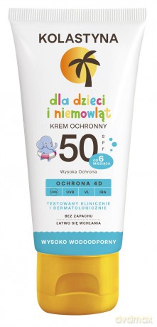 KOLASTYNA Krem ochronny dla dzieci i niemowląt SPF50 75ml