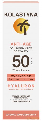 KOLASTYNA Krem ochronny do twarzy - Anti Age SPF50 50ml