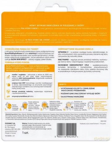 LB L`biotica Maska Hydrożelowa+ Wit C