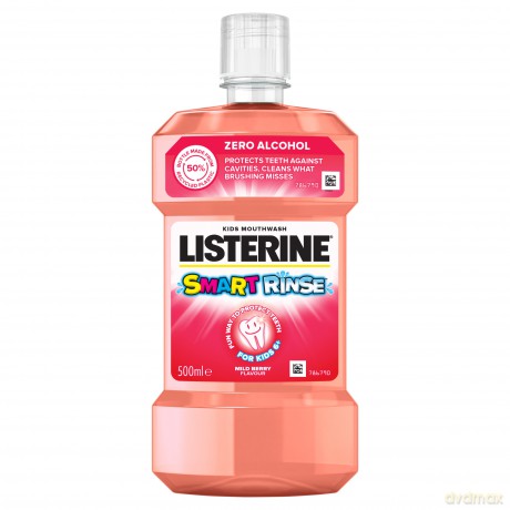 LISTERINE SMART Rinse Mild Berry Płyn do płukania ust 500ml