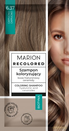 MARION Recolored Szampon koloryzujący nr 6.37 Cappucino (4-8 myć) 35ml