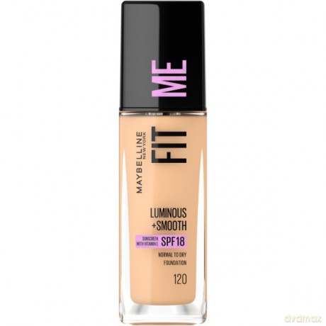 MAYBELLINE Fit Me! Rozświetlający Podkład do twarzy Luminous+Smooth nr 120 Classic Ivory 30ml