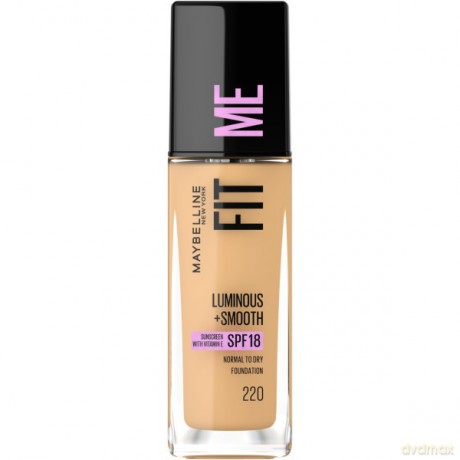 MAYBELLINE Fit Me! Rozświetlający Podkład do twarzy Luminous+Smooth nr 220 Natural Beige 30ml