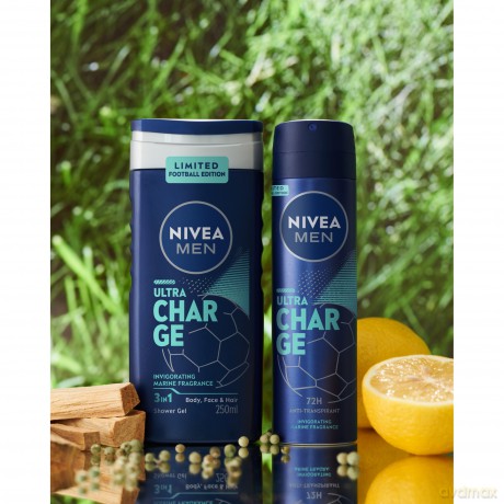 NIVEA DEO Spray męski INVISIBLE ULTRA CHARG 95798&