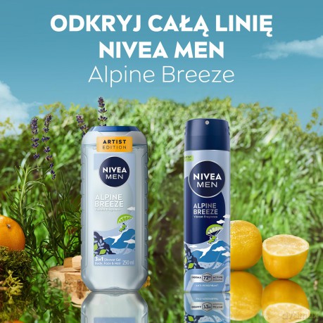 NIVEA DEO Spray męski INVISIBLE ULTRA FRESH 95797&