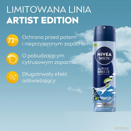 NIVEA DEO Spray męski INVISIBLE ULTRA FRESH 95797&