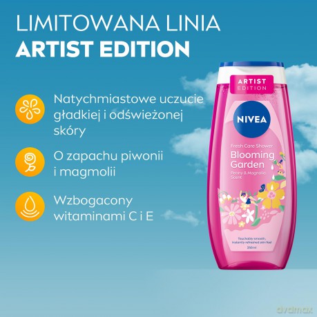 NIVEA SHOWER Żel p/p 250ml FLORAL PASSION 98657&