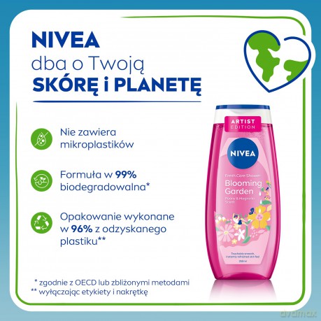 NIVEA SHOWER Żel p/p 250ml FLORAL PASSION 98657&