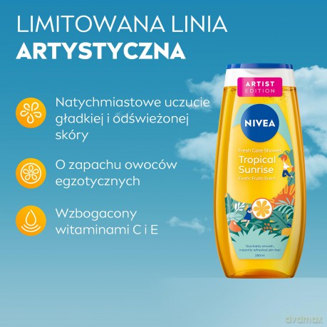 NIVEA SHOWER Żel p/p 250ml PURE ENERGY 98658&