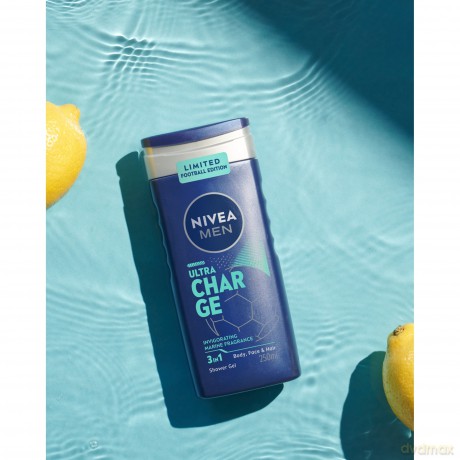 NIVEA SHOWER Żel p/p 250ml ULTRA CHARGE 98655&