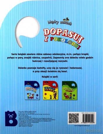 Dopasuj i Pokoloruj Mądry Maluch [KSIĄŻKA]