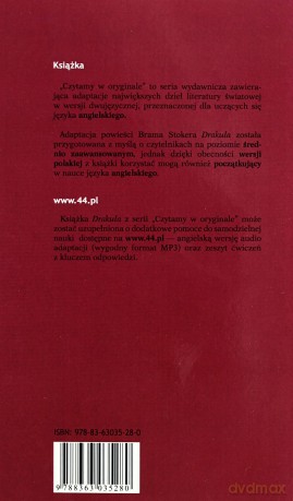 Drakula Wer. Ang-Pol Czytamy w Oryginale Wielkie Powieści - Bram Stoker [KSIĄŻKA]