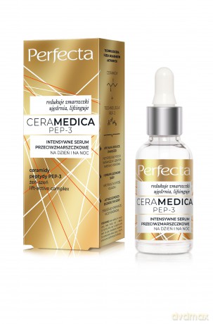 PERFECTA Ceramedica PEP3 Intensywne serum przeciwzmarszczkowe na dzień i na noc 30 ml