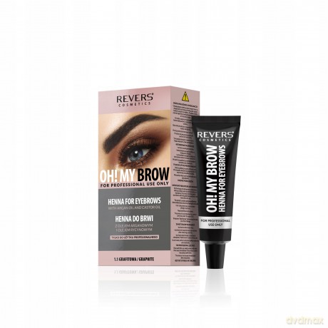 REVERS Henna kremowa do brwi OH!MY BROW grafitowa