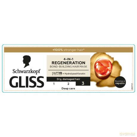 SCHWARZKOPF Gliss TRT Total Repair Maska do włosów regenerująca 4w1 400 ml