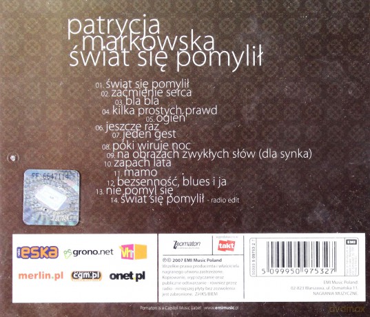 Patrycja Markowska: Świat Się Pomylił [CD]