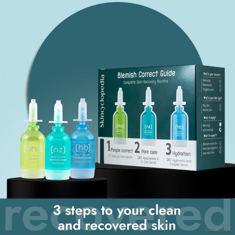 SKINCYCLOPEDIA Blemish Correct Guide Profesjonalna kuracja przeciw niedoskonałościom skóry 3*15 ml