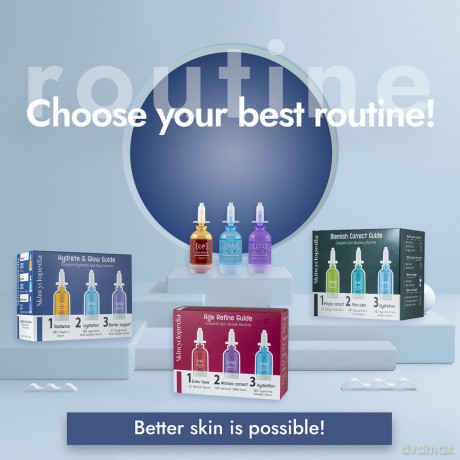 SKINCYCLOPEDIA Hydrate & Glow Guide Profesjonalna kuracja nawilżająca i dodająca blasku 3*15 ml