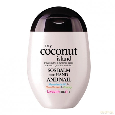TREACLEMOON My Coconut Island Balsam SOS do rąk i paznokci Macadamia Oil&Shea Butter&Cherry 75ml