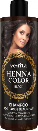 VENITA Henna Color Szampon do włosów w odcieniach ciemnych i czarnych - Black 300ml