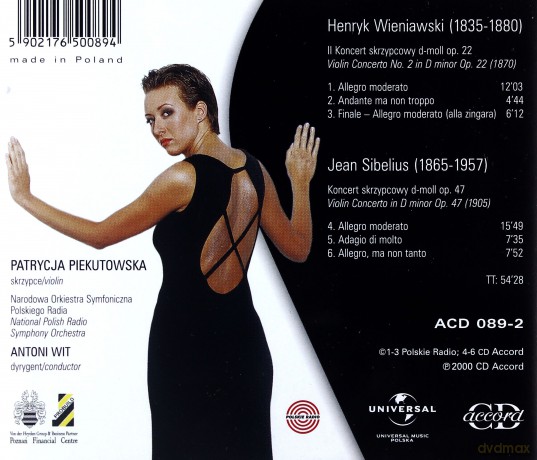 Patrycja Piekutowska: Wieniawski Sibelius [CD]