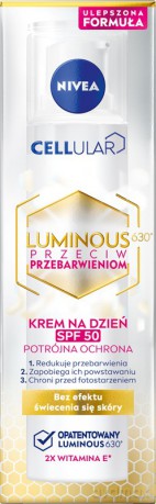 NIVEA Cellular Luminous 630 Krem przeciw przebarwieniom na dzień SPF 50 40 ml