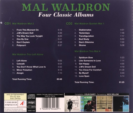 Mal Waldron: Four Classic Albums [2CD]