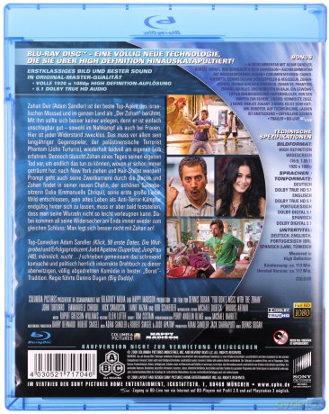 You Don't Mess with the Zohan (Nie zadzieraj z fryzjerem) [Blu-Ray]