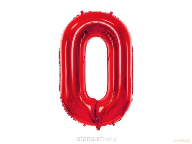 Balon foliowy 0 czerwony 86 cm