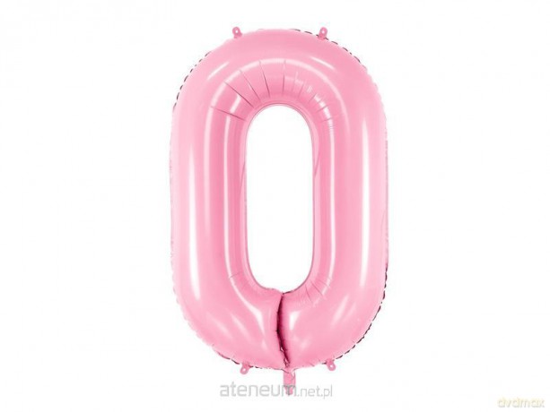 Balon foliowy 0 różowy 86 cm