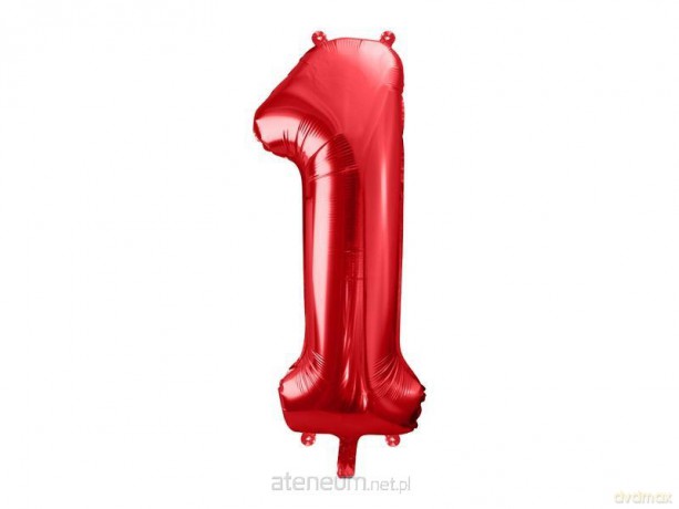 Balon foliowy 1 czerwony 86 cm