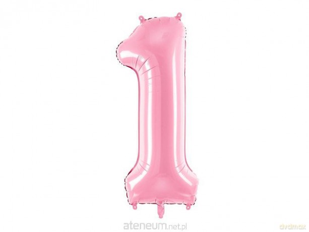 Balon foliowy 1 różowy 86 cm
