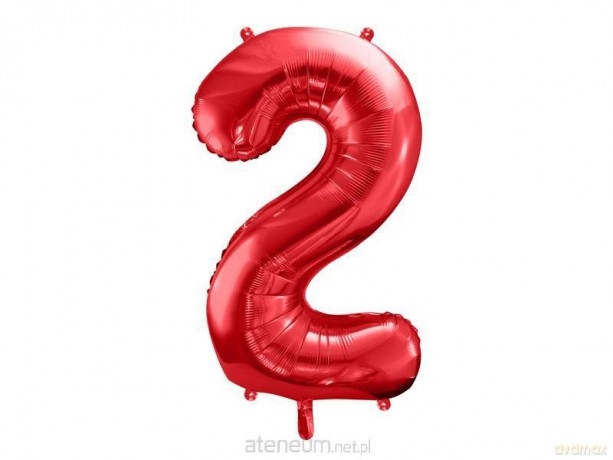 Balon foliowy 2 czerwony 86 cm