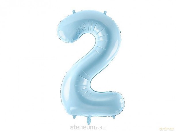 Balon foliowy 2 jasny niebieski 86 cm