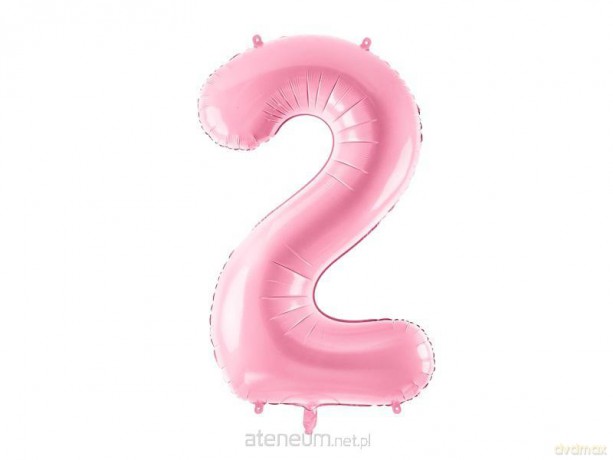Balon foliowy 2 różowy 86 cm