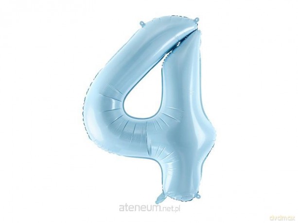 Balon foliowy 4 jasny niebieski 86 cm