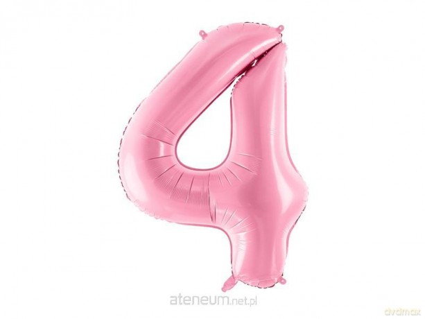 Balon foliowy 4 różowy 86 cm