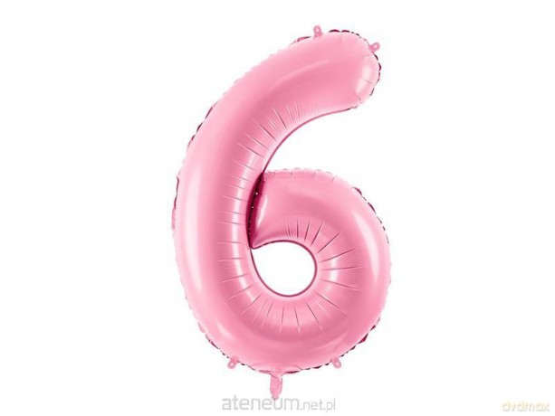 Balon foliowy 6 różowy 86 cm
