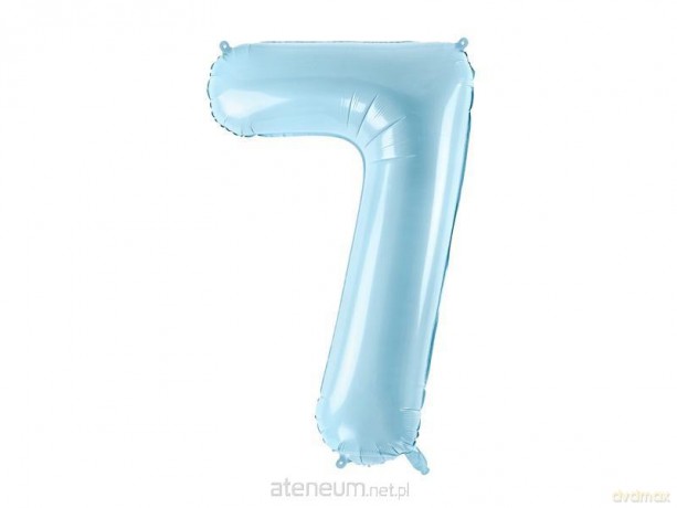 Balon foliowy 7 jasny niebieski 86 cm