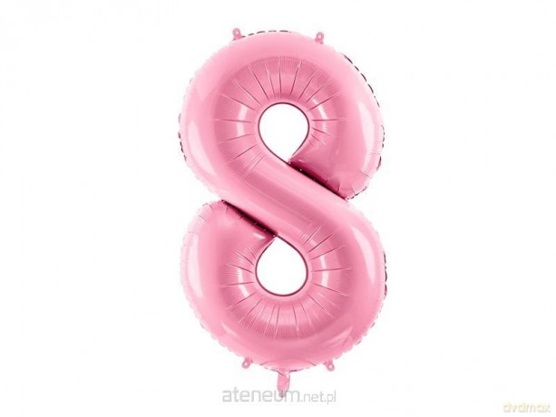 Balon foliowy 8 różowy 86 cm