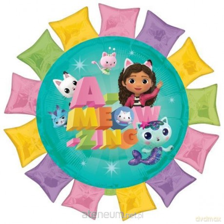 Balon foliowy Domek Gabby standard 43 cm