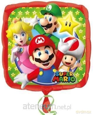 Balon foliowy Mario Bros standard 43 cm