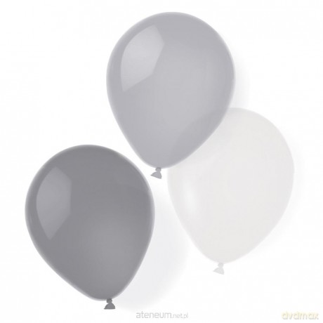 Balony lateksowe silver dream 25,4 cm/10 8szt.