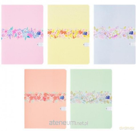 Brulion B5/96K kratka Floral (5szt)