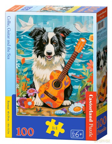 CASTORLAND 100 el. Collie, Guitar and the Sea [PUZZLE]
