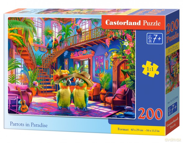 CASTORLAND 200 el. Parrots in Paradise [PUZZLE]