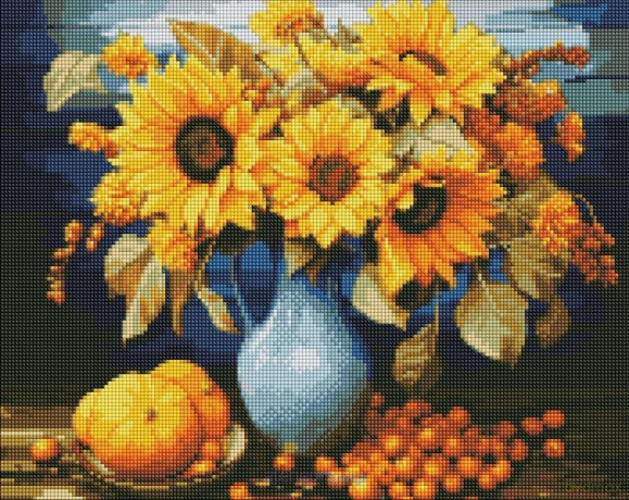 Diamentowa mozaika - Harmonia słoneczników 40x50 cm